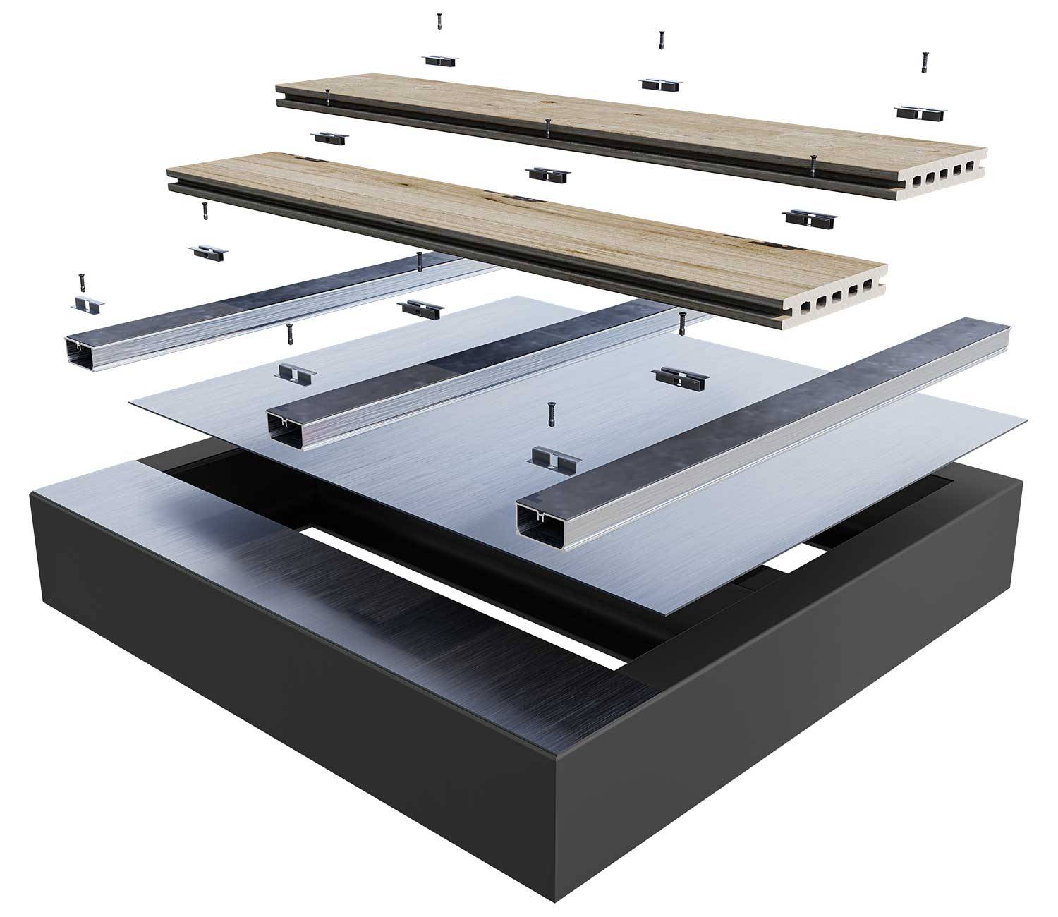 Vitrified Composite Decking System - BalcaSmart® IGNO