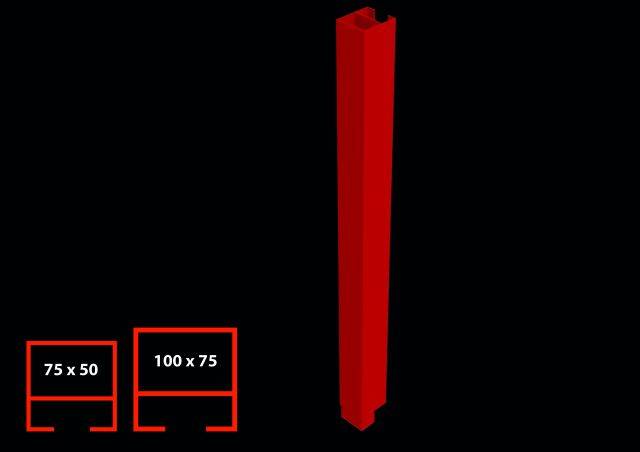 75 x 50 mm rectangular security downpipe