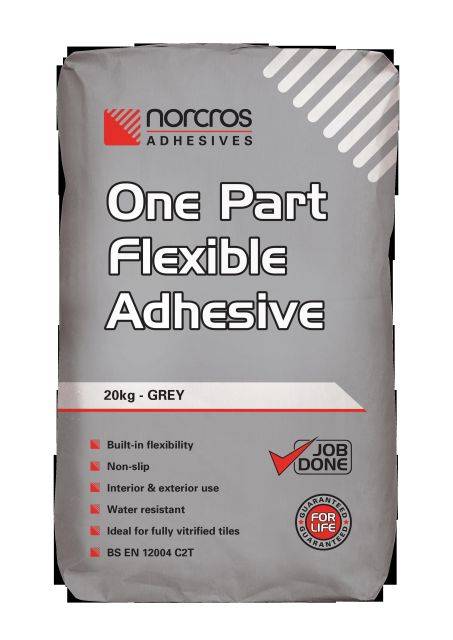 One Part Flexible Grey Adhesive - Flexible cementitious tile adhesive