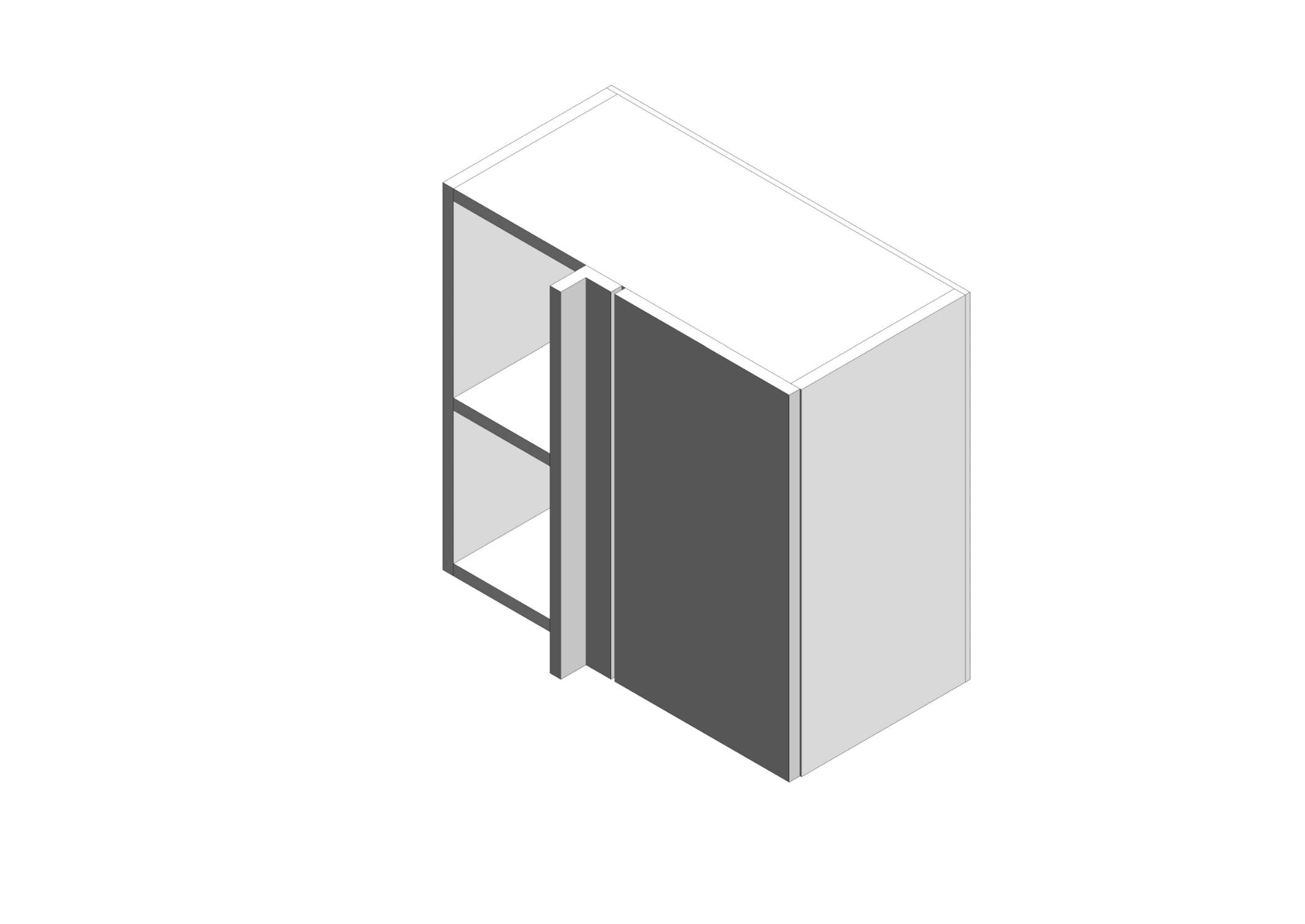 Gallery Corner Wall Cabinets Low | Symphony Group | NBS BIM Library