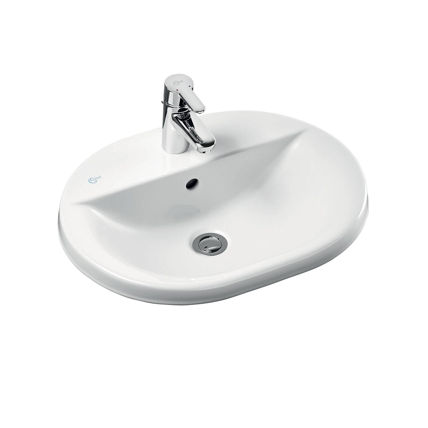 Concept Oval 55 cm Countertop Washbasin