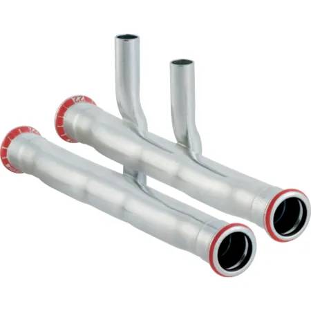 Geberit Mapress Carbon Steel Set Of Connector T-Pieces For Inlet And Return Flow