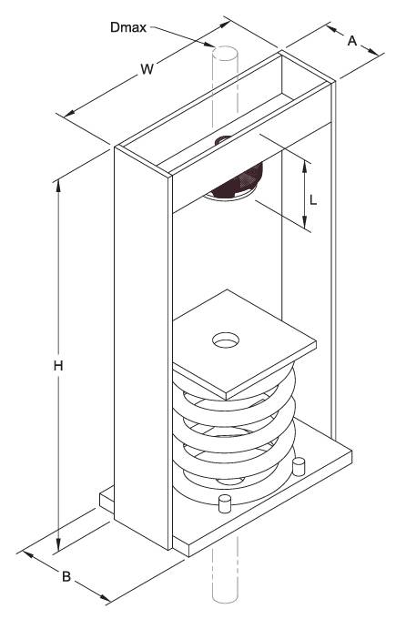 Kinetics SRH Spring Isolation Hangers - 102 mm Deflection