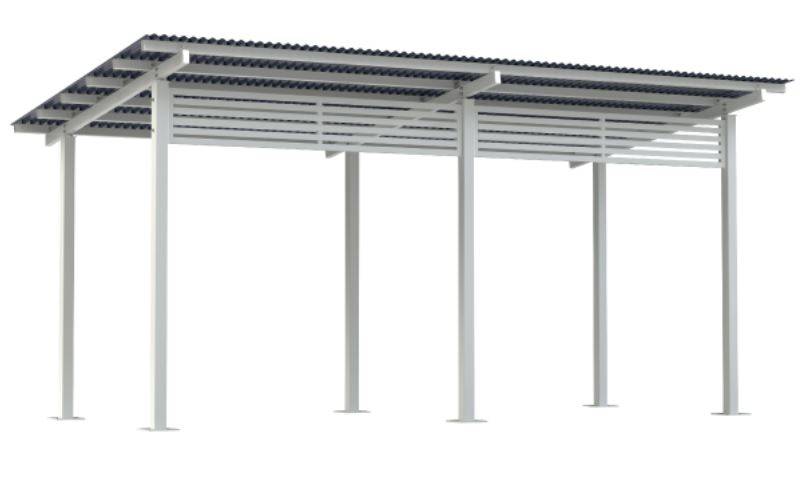 Aluminium Skillion Shelter 