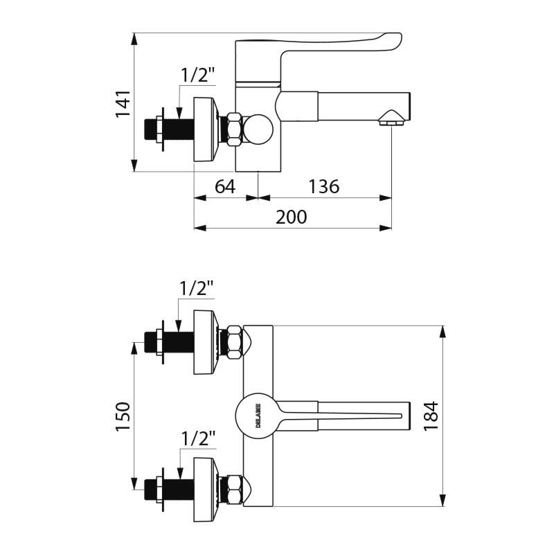 SECURITHERM Sequential Mixer with BIOCLIP Spout - Thermostatic Sequential Mixer