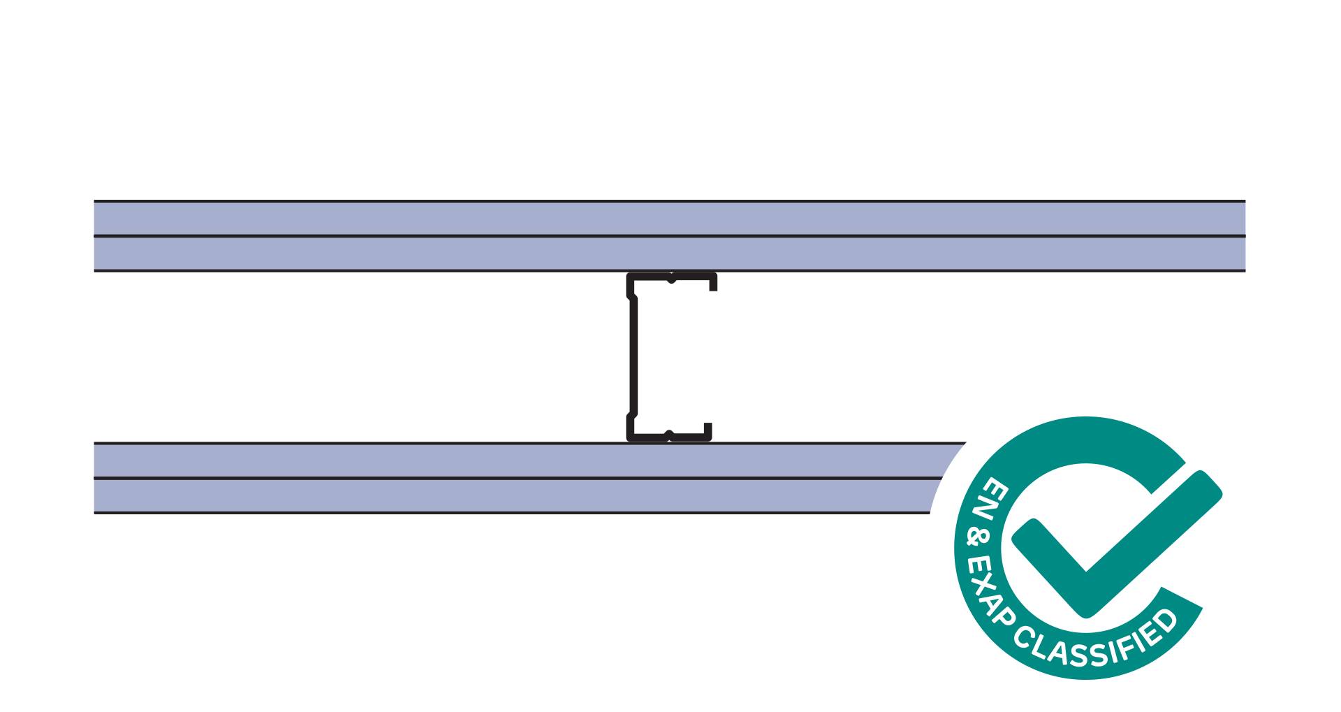 Siniat Single Frame Partition CS70R-212dB