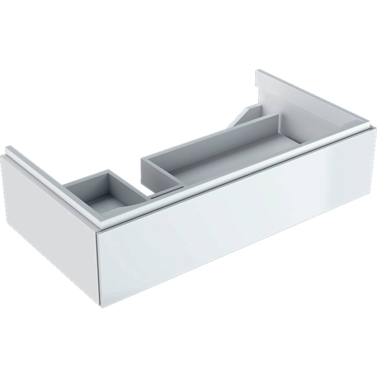 Xeno² cabinet for washbasin with shelf surface, with one drawer
