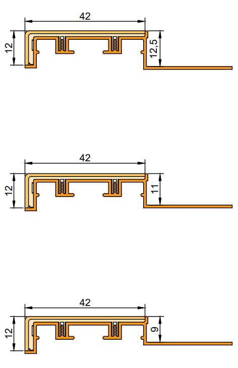 Schlüter-TREP-V - Stair Nosing for Tiled Floors