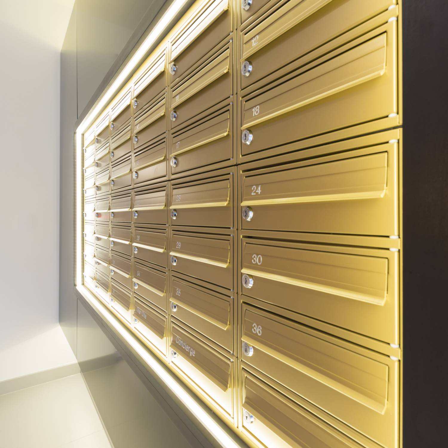 H1 Lateral Mailbox - Horizontal Steel Mailbox