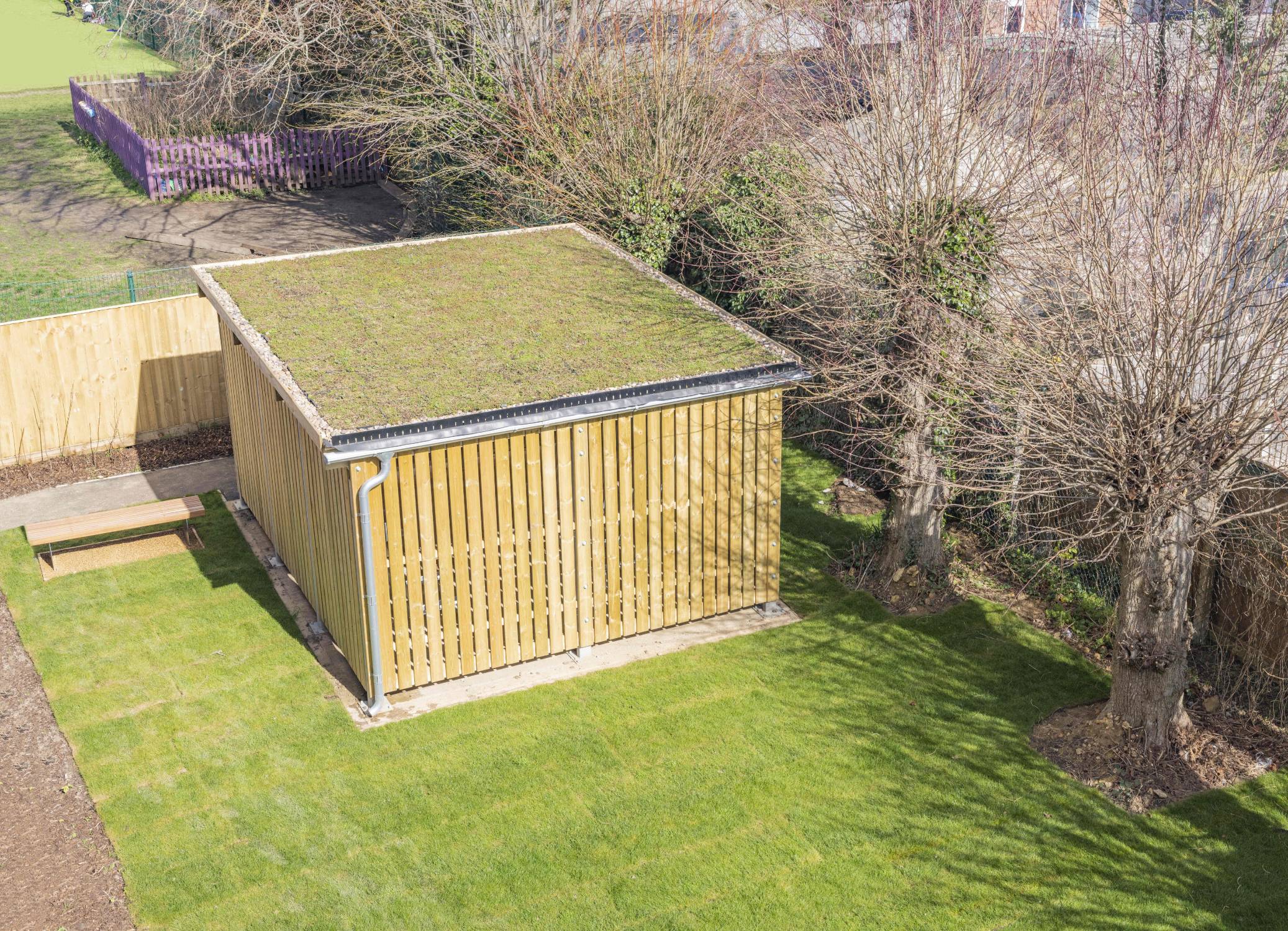 Sheldon Sedum Roof Cycle Shelter