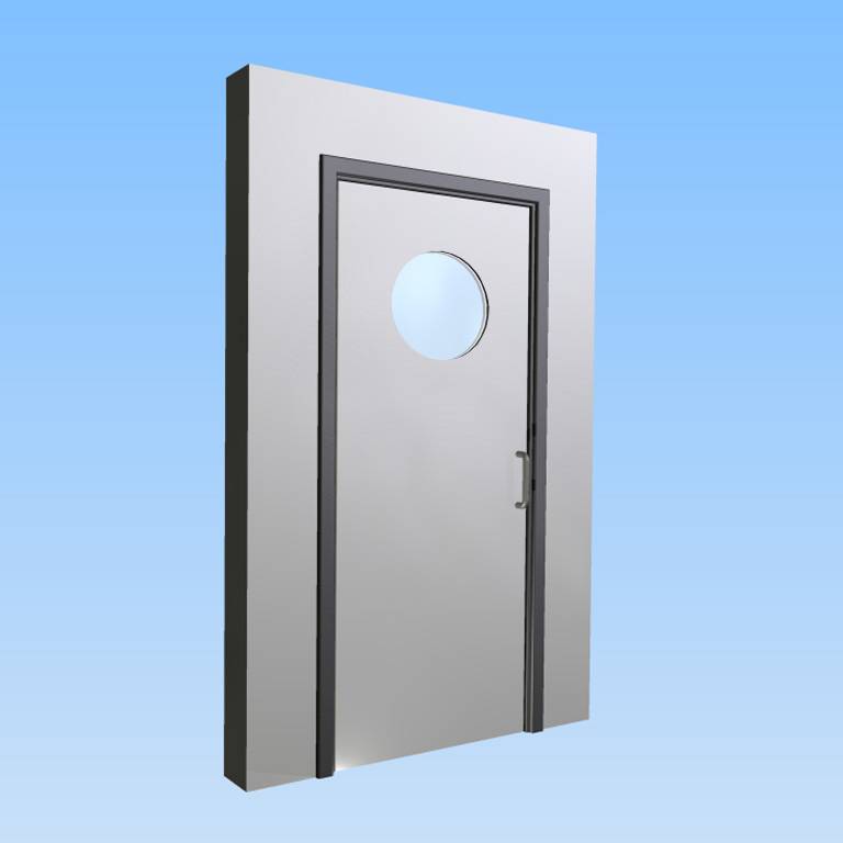 CS Acrovyn® Impact Resistant Doorset - Single with type VP6 Vision Panel