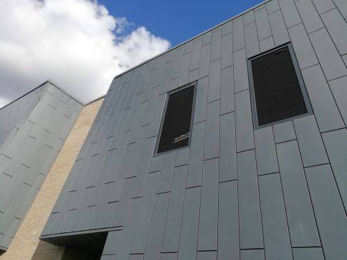 GreenCoat ® Intalok ® Colour Coated Steel (Interlocking Reveal Rainscreen Facade Panel) For A1/CWCT Wall - Colour Coated Steel