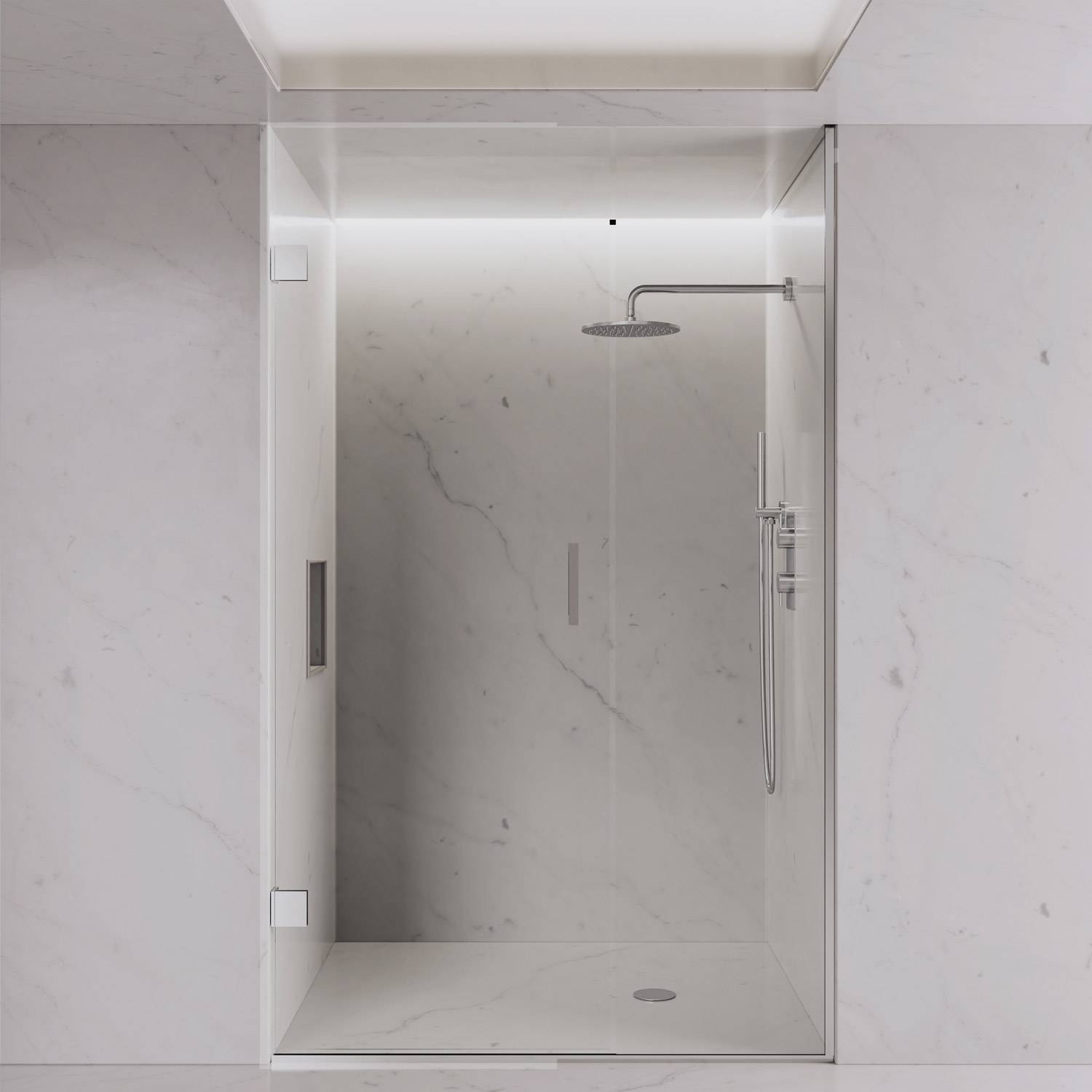 D26002 - Dolphin Shower Screen with Wall Hinged Door