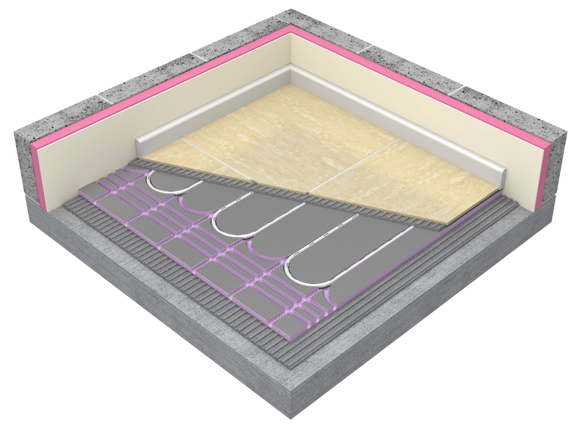 Fastwarm® FastTile+ - XPS Underfloor Heating Insulation Board 