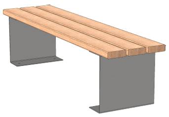 Winster Bench 45 - Street Furniture