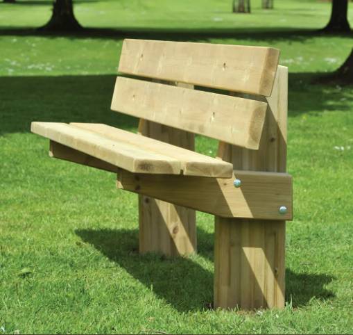 Hatton Rustic 4 Slat Seat