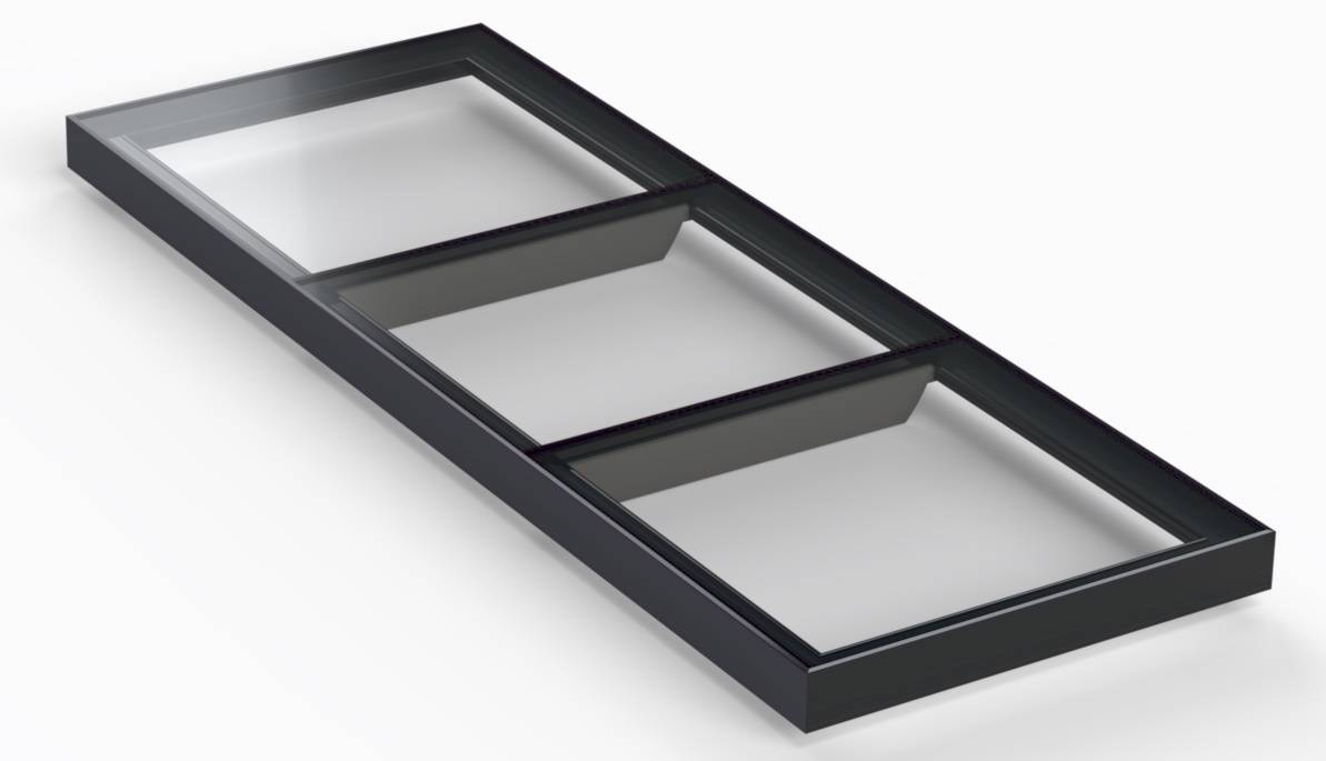 Skyway Fixed Walk On Flat Glass Rooflight - Multi-Pane