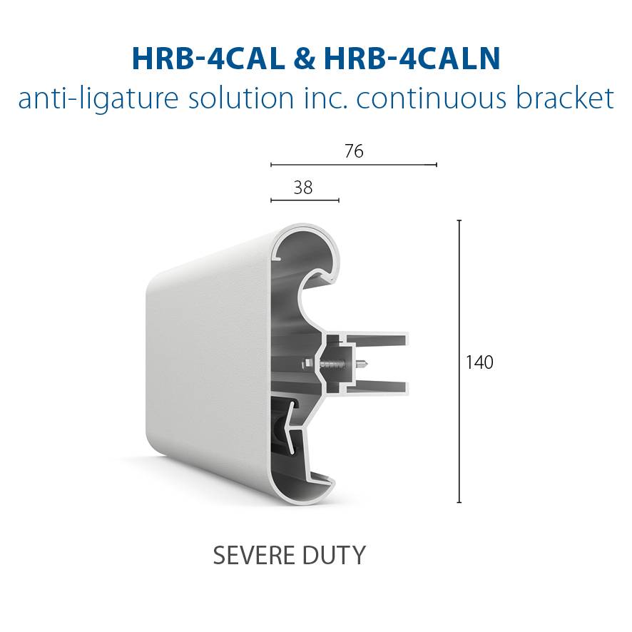 CS Acrovyn® HRB-4C & HRB-4CAL Hand/ Crash Rails