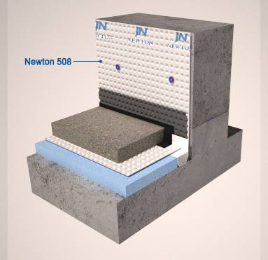 Basement Waterproofing Membrane for Waterproofing of Existing and New Build Basements - Newton CDM 508  - 8 mm Cavity Drain Membrane for Basements