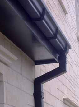 Colonnade Square and Rectangular Rain Water Pipe with Cast Collars