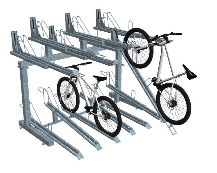 Double Decker Plus (Gas Assisted) - Cycle Rack