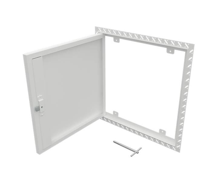 Shallow Metal Door Gas Flue Inspection Hatch Access Panel Beaded Frame - Access Panels