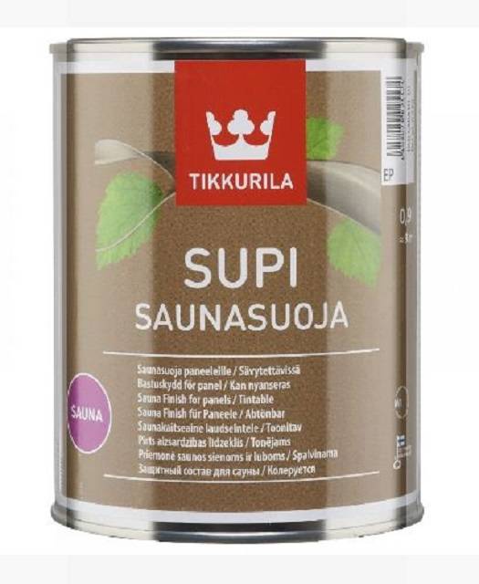 Supi Sauna Finish (Saunasuoja) - Tinted protection for sauna surfaces