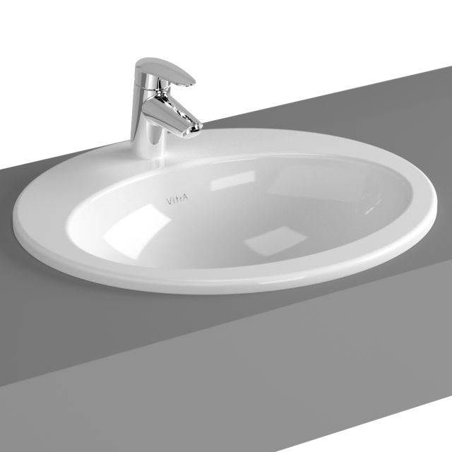 VitrA S20 Counter-top Basin, 53 cm, Oval, 5468