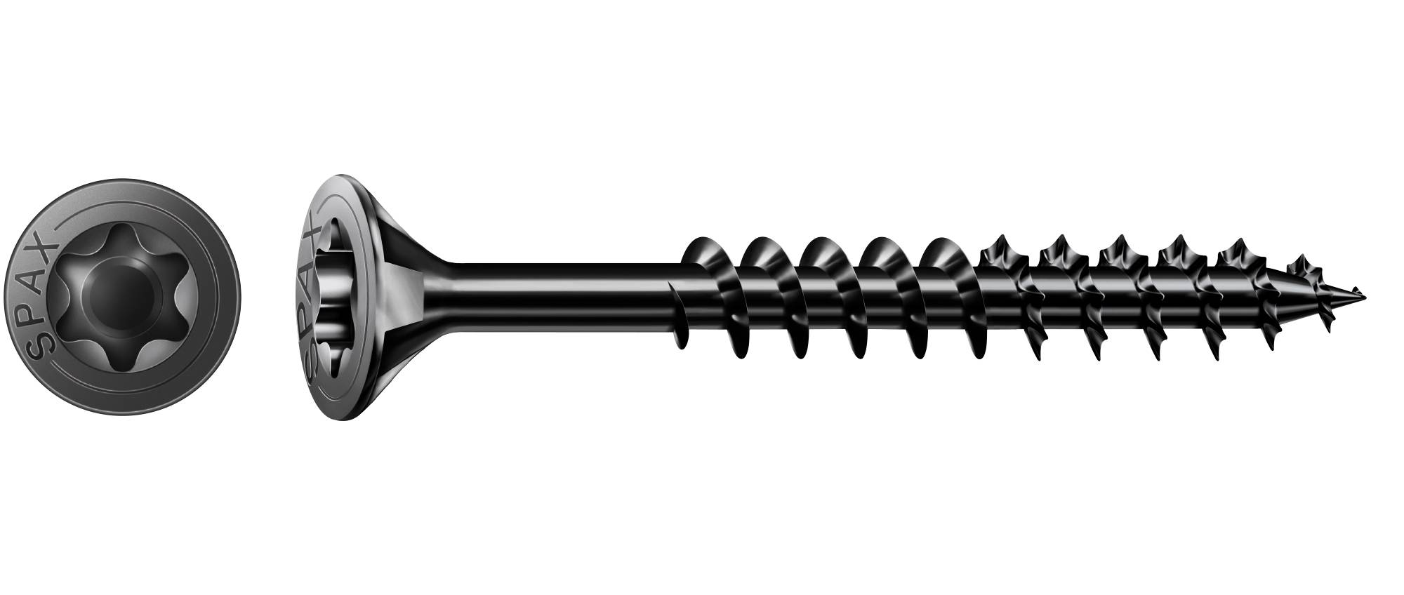 SPAX BLAX Coated Flat Countersunk Head Universal Use Screws