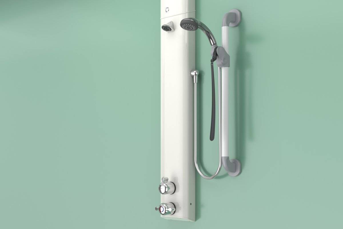 Dual Mode Shower Assembly with Dual Lever Controls, VR Head, Hose and