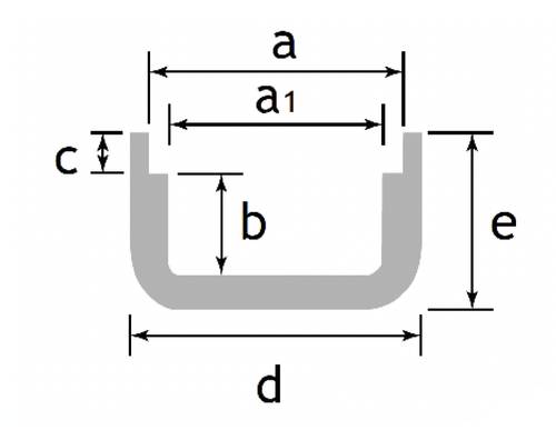 DekDrain A15 Edge - Slot Drain - 87 & 20 mm Upstands