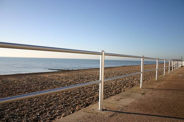 ASF Bexhill Aluminium Railings - Hard Anodized Aluminium Post and Rail