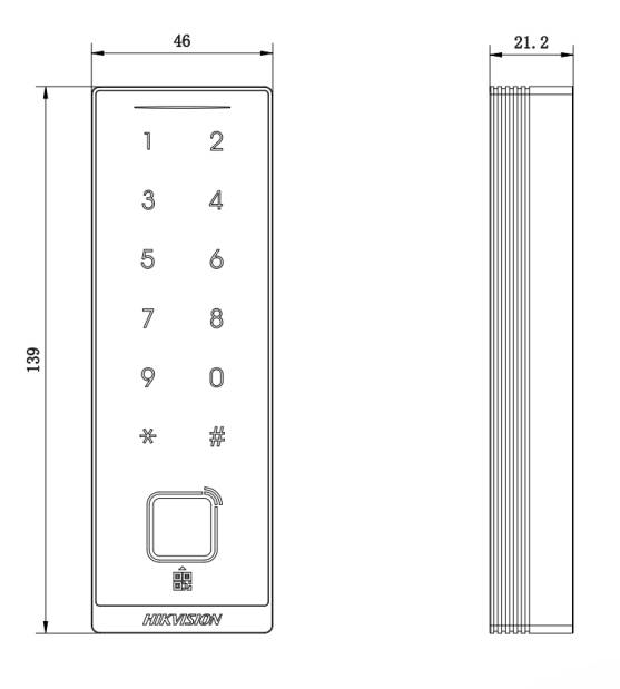 DS-K1105EMKB-QR Electronic Access Control - Card Readers - Pro Card Reader