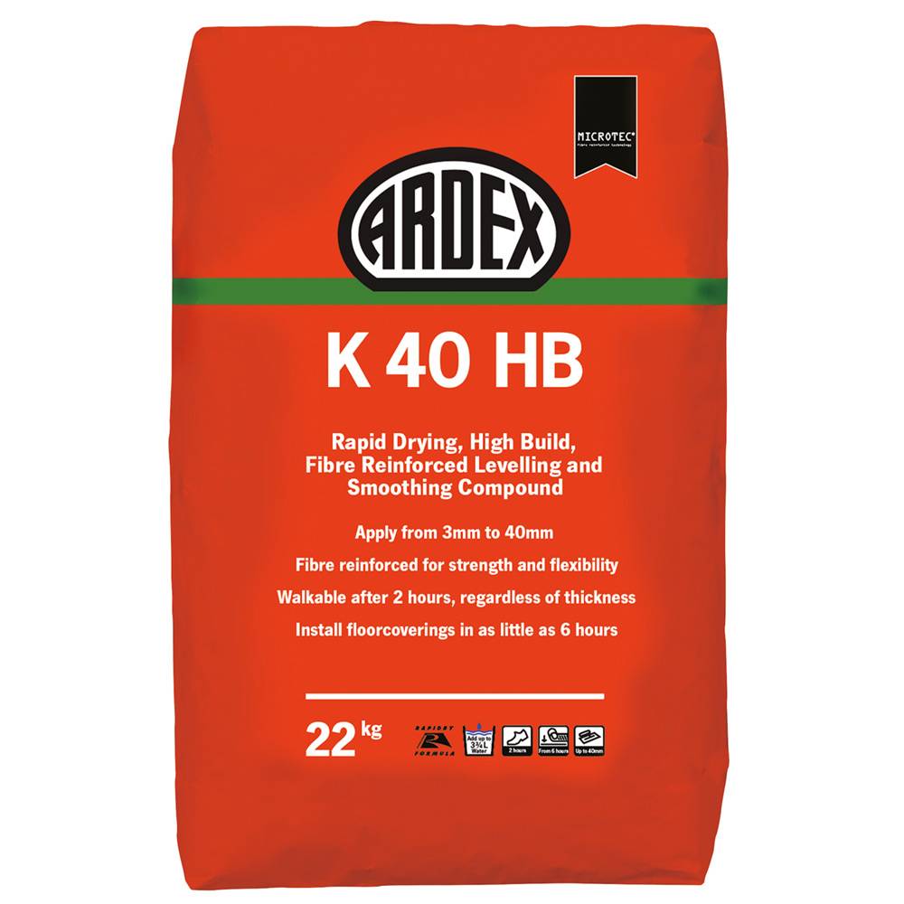 ARDEX K 40 HB 3-40 mm Fibre Reinforced Levelling Compound