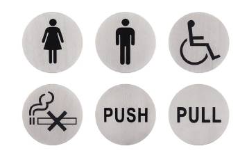 StarTec Graphic Signs (HUKP-0105-19) - Door Signage 