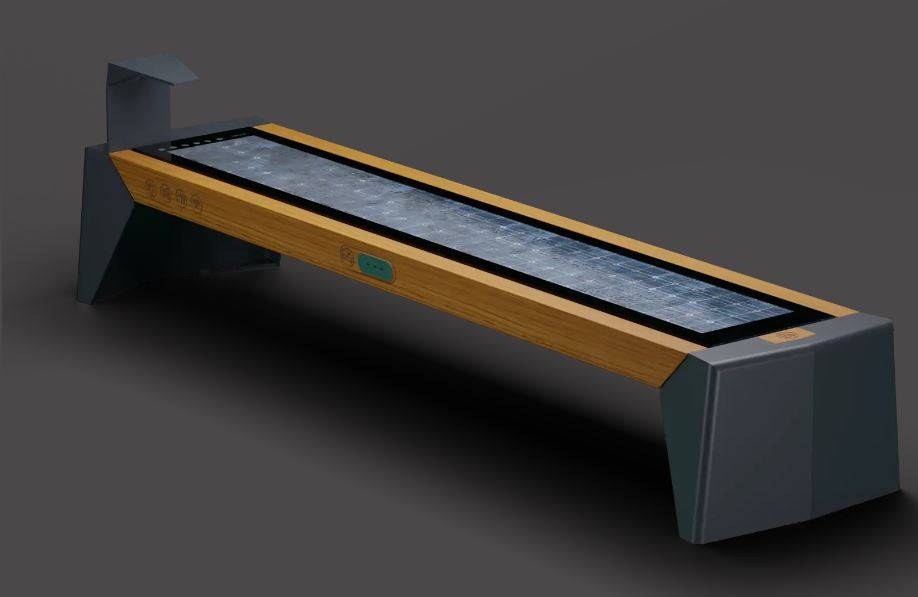 Kinley Sorra Solar Benches - Solar Powered Smart Bench