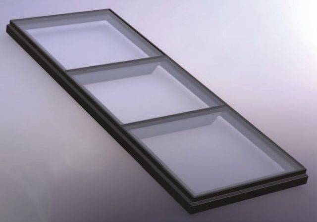 Skyway Fixed Flat Glass Walk On Multi Pane Rooflight