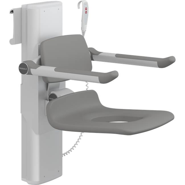 Adustable Height and Sideways PLUS Powered Shower Seat 450 with aperture - R7665