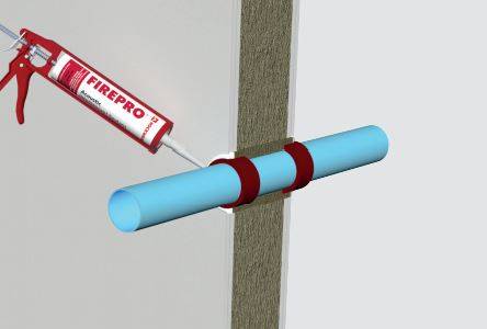 FirePro® Intumescent Pipe Wrap CE - Fire penetration seal