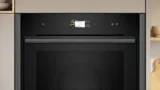 Single oven Slide & Hide door Graphite grey trim