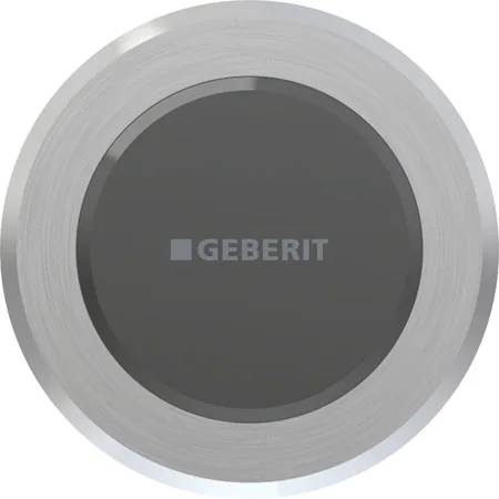 Geberit electronic WC flush control, battery operation, for Sigma concealed cistern 12 cm, with Type 10 RF-controlled button, round