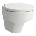 VAL - Seinä-WC, Kaulukseton, Washdown-Huuhtelu, ei Huuhtelukaulusta