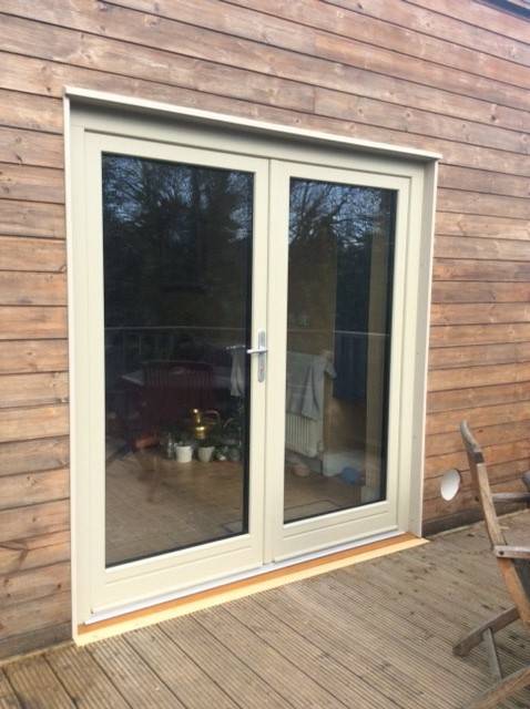 GBS78-A Triple Glazed Aluminium Clad Timber Inward Opening Double Doors