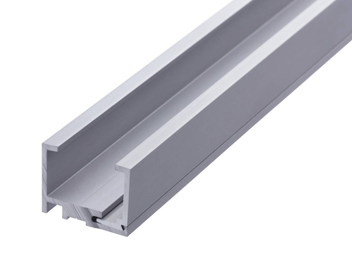 6 / 8mm Aluminium Glazing Channel  - Glazing Channels for 6/8mm Glass