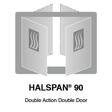HALSPAN® 90 Fire Rated Interior Grade Door Blanks - Double Acting Double Doors