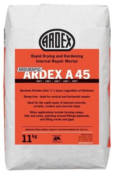 ARDEX ARDURAPID A 45 Rapid Drying Internal Repair Mortar