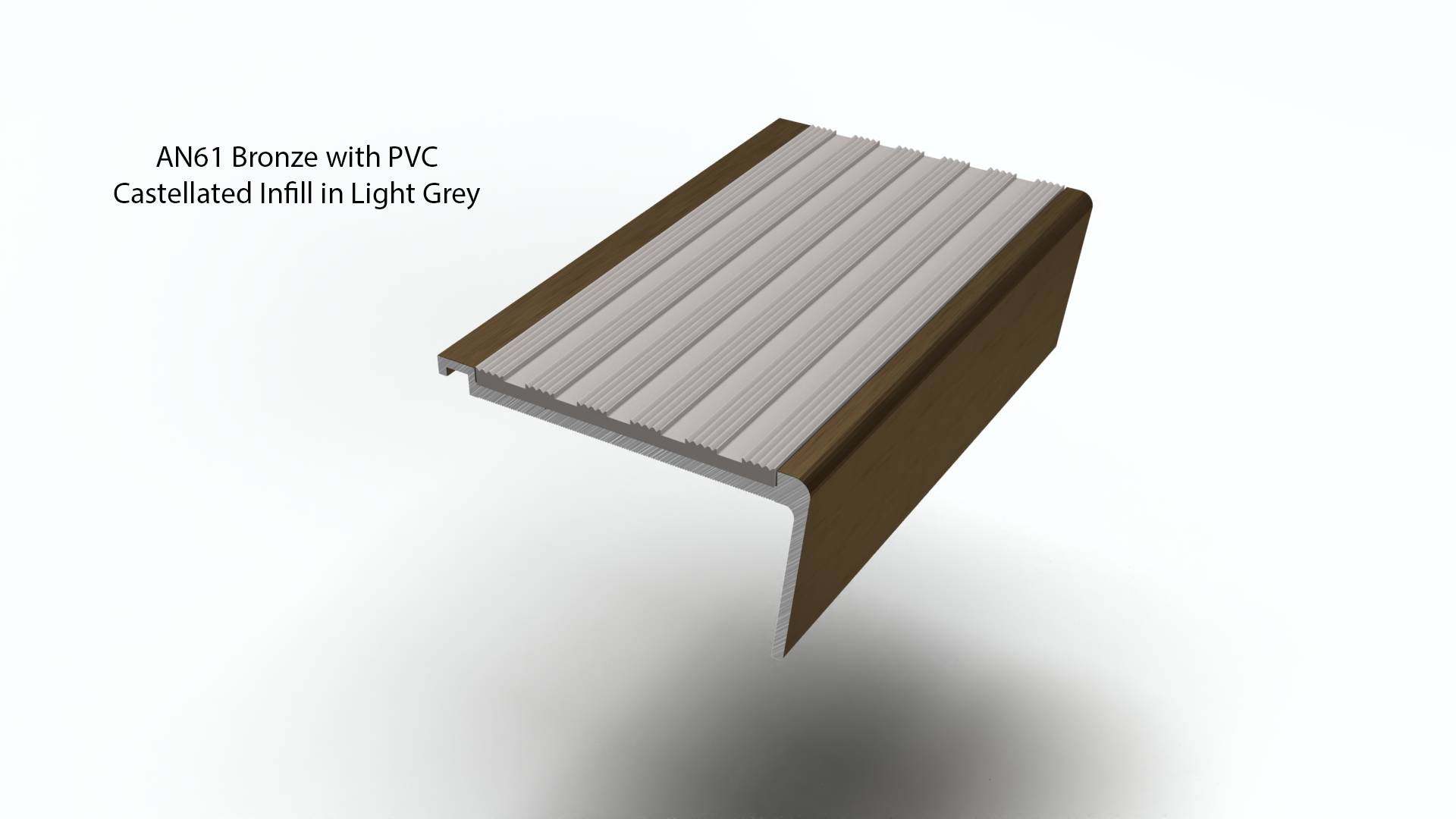 AN61 Aluminium Stair Nosings - Stair Nosing