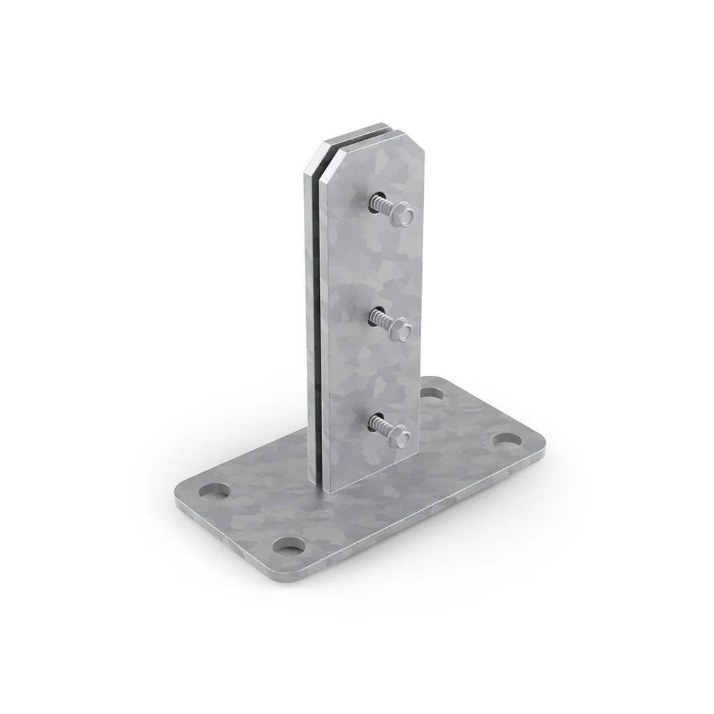 DuraPost® Bolt-Down - Fence Post Base Plate
