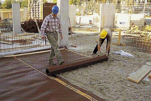 Delta MS Sub-Base Course Protection System - HDPE Dimpled Sheet
