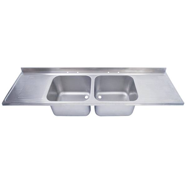 Sink Top Double Bowl - Double Drainer